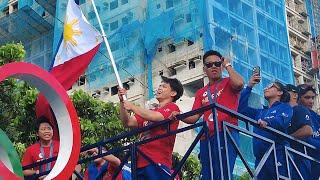 Carlos Yulo Welcome Home Parade in Manila Philippines | Filipino Olympians Heroes