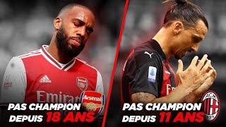 Ces GRANDS CLUBS qui n'ont PLUS GAGNÉ LEUR CHAMPIONNAT DEPUIS DES ANNÉES !