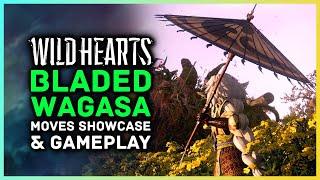 Wild Hearts - Bladed Wagasa Weapon Preview & Moves Showcase Gameplay