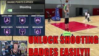 SUPER Easy Way To Get Shooting Badges Fast In 2k20 - 2K20 HOF SHOOTING BADGES