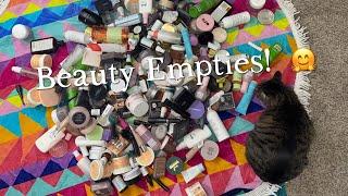 A Years Worth of Beauty Empties