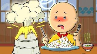 Caillou at the Restaurant | Caillou Cartoon