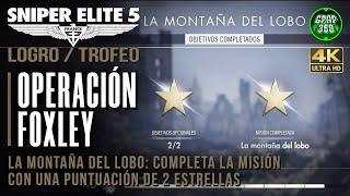 Sniper Elite 5 (DLC 1) | Logro / Trofeo: Operación Foxley (La Montaña del Lobo con 2 estrellas)