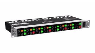 ULTRA-DI PRO DI800 Professional Mains/Phantom Powered 8-Channel DI-Box