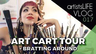 Studio Vlog | Art Cart Tour | Ikea Raskog