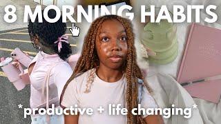 8 Easy Morning Habits to become *THAT GIRL* for Summer 2025:  (productive + life changing)