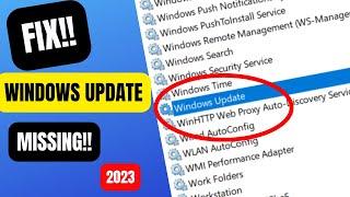 Windows Update Service Missing (How to Fix) [2023]