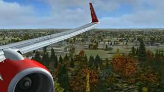 Air Berlin low approach at Düsseldorf FSX