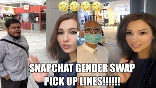 SNAPCHAT GENDER SWAP FILTER (WITH PICK UP LINES!)