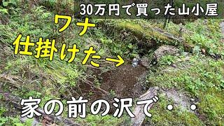 ポツンと一軒家 罠を仕掛けました。大漁です。【30万円で買った 別荘】