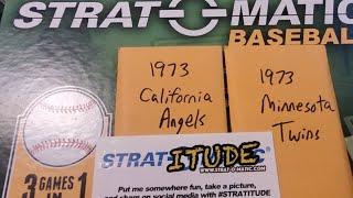 Strat-O-Matic SADV NBC GOW 1973 California @ Minnesota  (Singer vs Kaat)