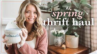 Beautiful + Affordable Spring Cottage Thrift Haul 2024