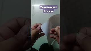 Handmade Transparent Sticker