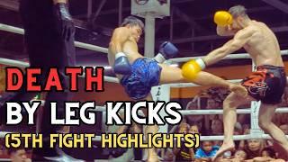 He DESTROYED My LEG with LOW KICKS - Highlights of My 5th Muay Thai Fight