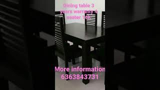 dining table 3 years warranty 4 seater just 16k for sale in Bangalore