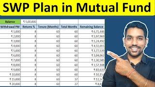 SWP Calculator for Monthly Income | Systematic Withdrawal Plan in Mutual Funds [Hindi]