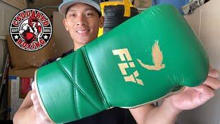 Fly Superlace X Line Green And Gold Boxing Gloves REVIEW- SOLID SYNTHETIC GLOVE WITH A SNUG FIT!