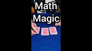 Self Working Math Card Magic. #shorts #mathmagic