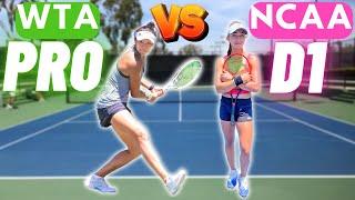 WTA Pro vs D1 Recruit!