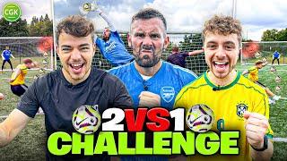 2 vs 1 SHOOTING CHALLENGE ft CHRIS MD AND ARTHUR TV FOR £1000!!!