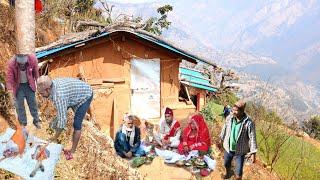 Organic nepali mountain village lifestyle in nepal|nepali village marriage|Nepal rural quest