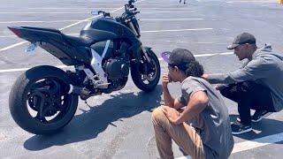  Guy Drives 3 Hours to let me Test Ride his Motorcycle (Honda CB1000R)