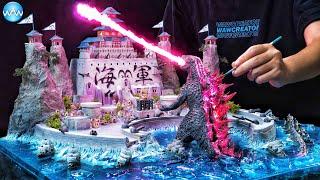 How to make Diorama Godzilla Attacks MarineFord Naval Headquarters