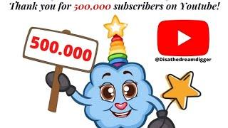 Our Youtube Channel just reached 500.000 subscribers!!  Thank you 