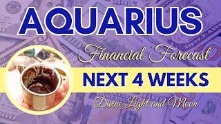 AQUARIUS ️ FORTUNE Favors You!!  BEST LUCK EVER!!  NEXT 4 WEEKS  Money, Career, Success 