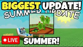 [LIVE] GROW A GARDEN | SUMMER UPDATE | 20 MILLION PLAYERS? | NEW EVENTS! | UPDATE WAITING ROOM