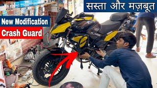 Hero Xtreme 125r Crash Guard install  | Red Xtreme 125R modified | Cheap Modifications hero xtreme