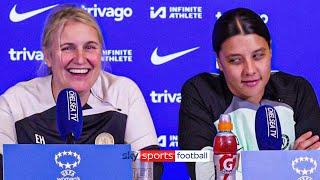 Sam Kerr's funny reaction to Emma Hayes leaving Chelsea at the end of the season 