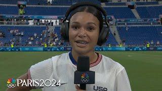 Sophia Smith after winning goal: 'I don't remember anything that just happened' | Paris Olympics