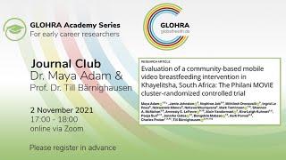 GLOHRA Journal Club with Dr. Maya Adam and Prof. Till Bärnighausen