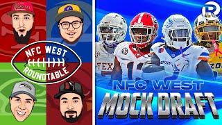 2025 NFL MOCK DRAFT - 1st Round | Rams, Seahawks, 49ers & Cardinals | NFC West Roundtable