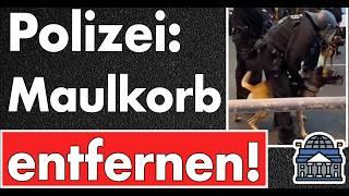 Polizei will Hunde ohne Maulkorb einsetzen! Polizei fordert den Staat auf Zähne zu zeigen!