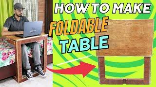 DIY Foldable Table Idea | How to Make Folding Table at Home