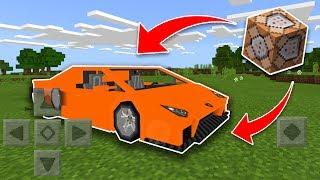 WORKING CAR Using COMMAND BLOCKS in Minecraft (Pocket Edition, Addon)