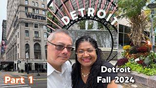 Detroit, Michigan Walking Tour & Travel vlog Fall 2024 #detroit #walkingvideo #travelvlogs Part 1