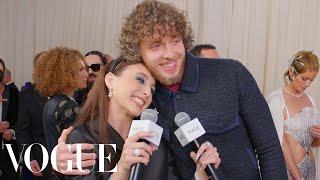 Jack Harlow & Emma Chamberlain Reunite at the Met Gala | Met Gala 2023 With Emma Chamberlain