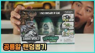 민트색 공룡알 랜덤뽑기ㅋㅋ | 히히튜브