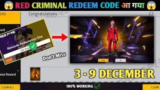 FREE FIRE REDEEM CODE TODAY 3 DECEMBER REDEEM CODE FREE FIRE | FF REDEEM CODE TODAY 3 DECEMBER