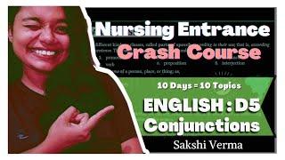 Conjunctions Full Explanation| Nursing Entrance Course | Pnst Crash Course| Sakshi Verma#english