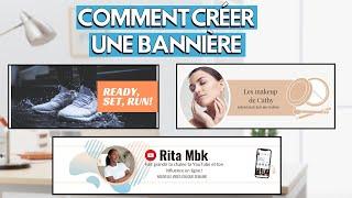 Comment CRÉER une BANNIÈRE YouTube sans logiciel et gratuitement en 2020