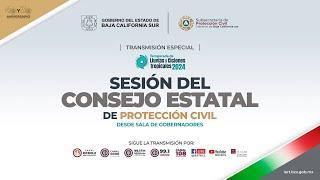 ️Sesión del Consejo Estatal de Protección Civil - 12 de septiembre 2024. ¡Acompáñanos!