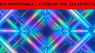 DIY HyperCube Table - Tesseract - A few of the 180 psychedelic effects - Made from an Amazon table!