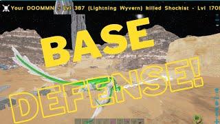 Shockist Tried to Wipe Our Main Base! Full Defense on Ark Official PC Small Tribes