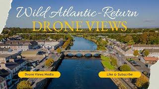 Ireland's Wild Atlantic Way - Drone Views of Westport and Ballina