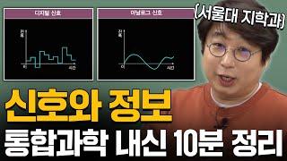 [통합과학 10분 정리] 신호와 정보, 저절로 이해되실 겁니다.