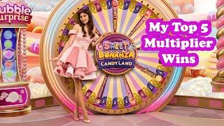 Sweet Bonanza CandyLand - My Top 5 Biggest Multiplier Wins